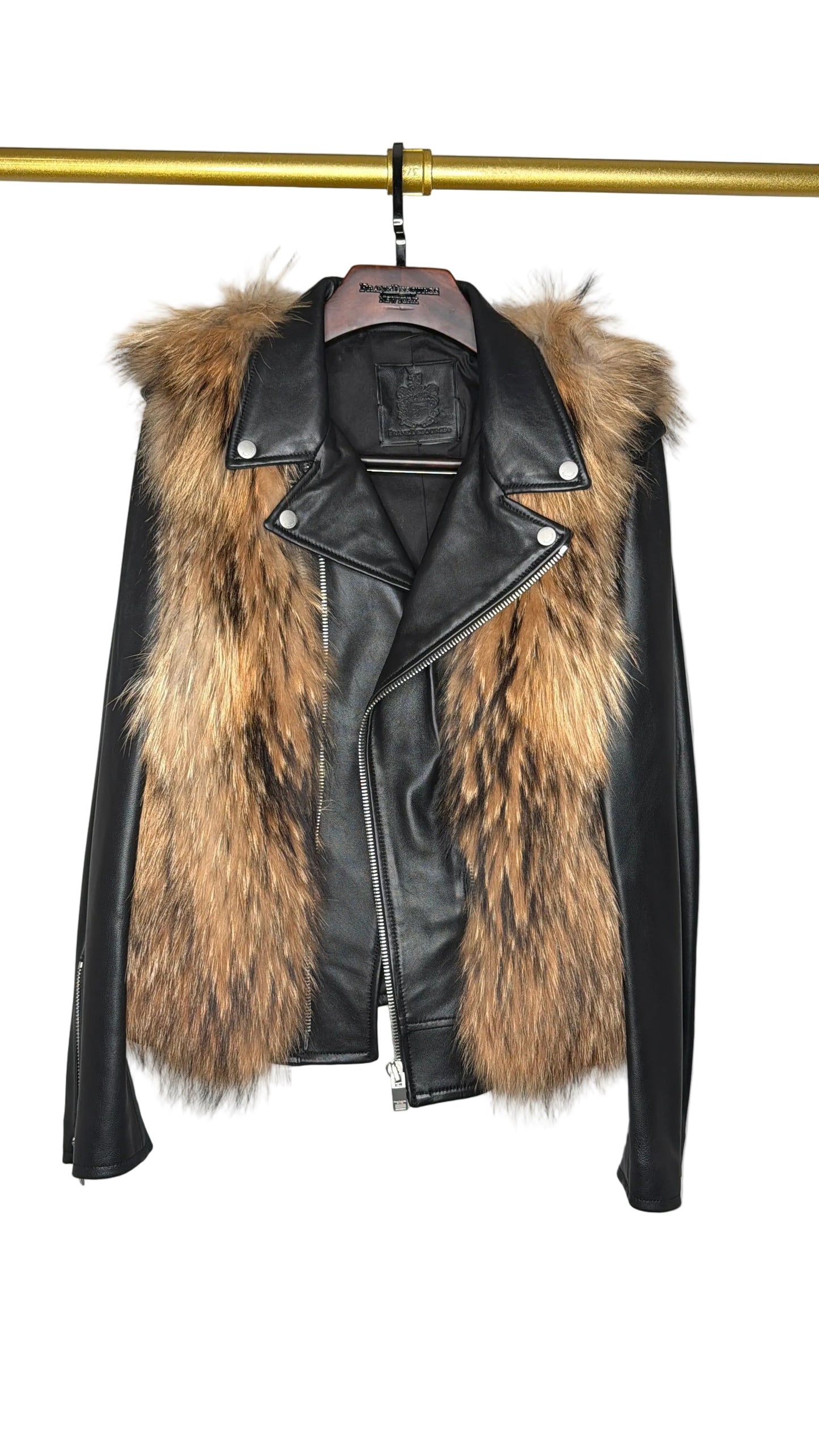 Detachable Fur Biker Jacket