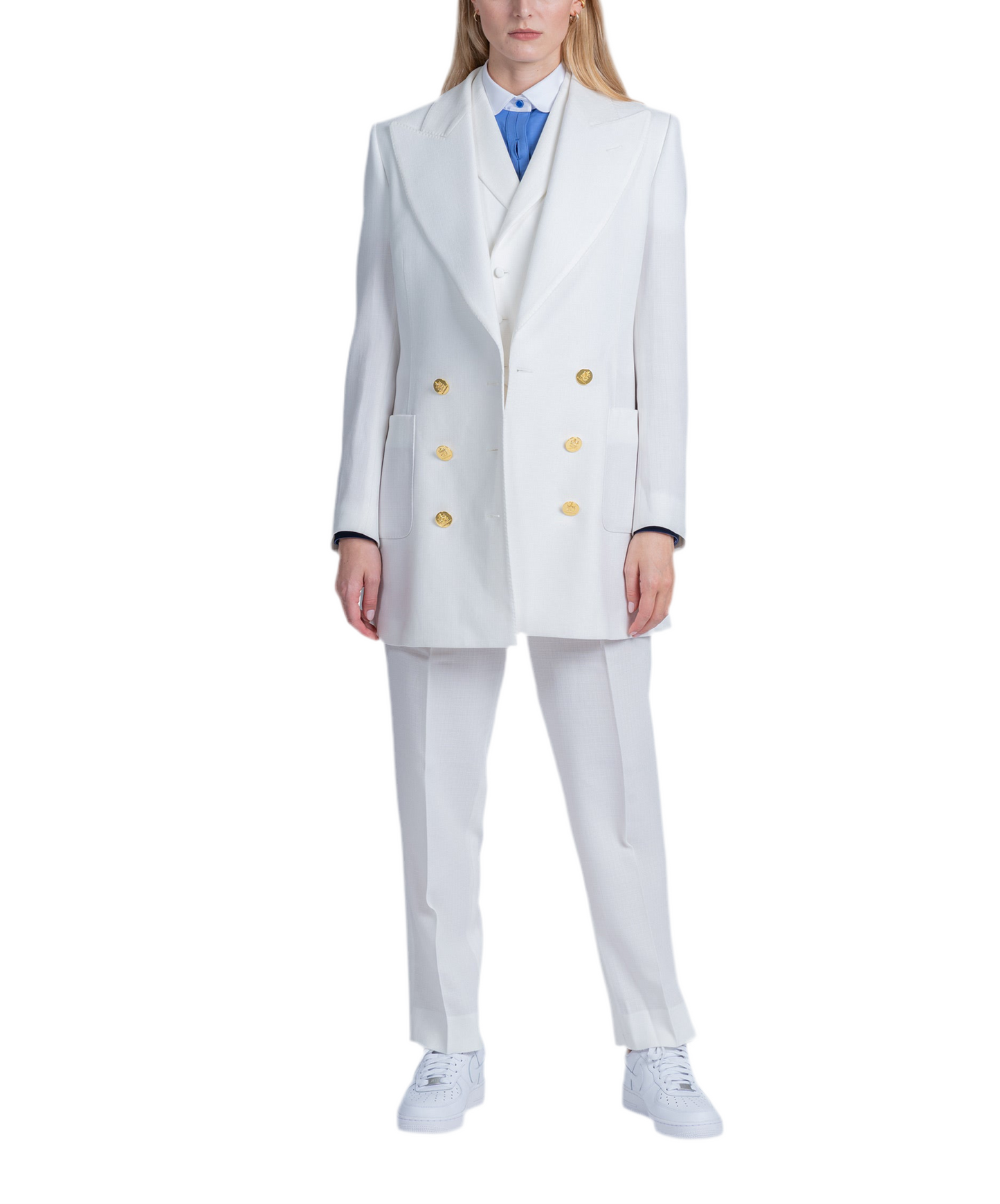 Alexander White Grain  Suit