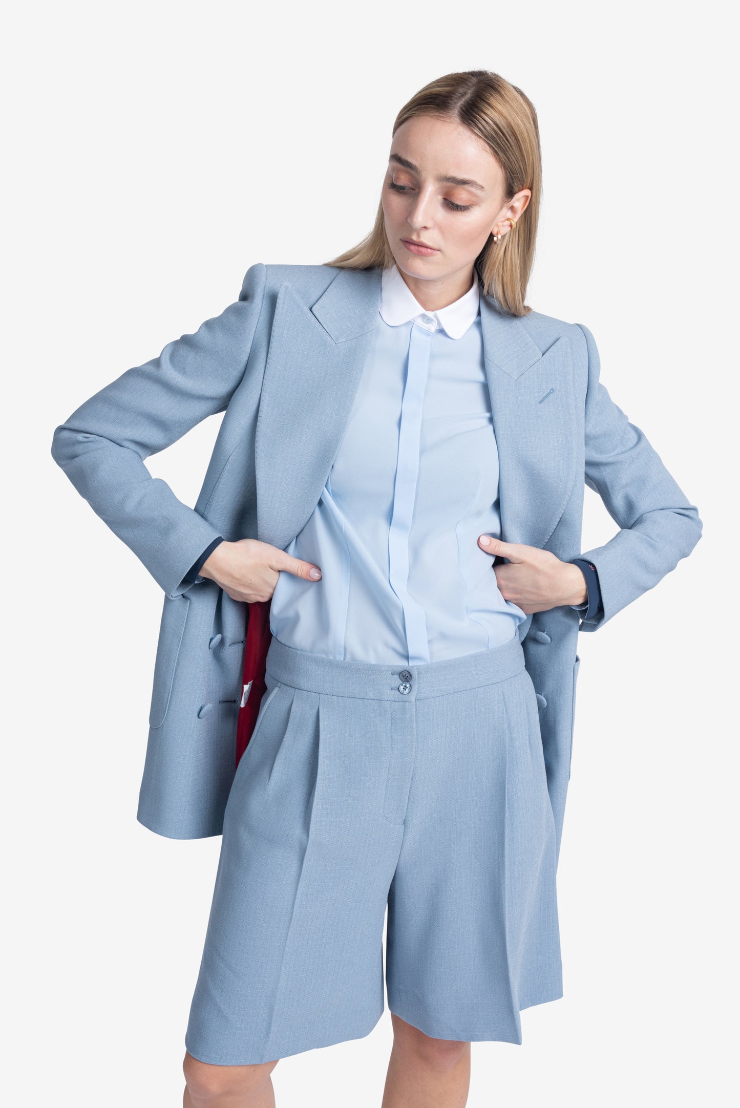 ALEXANDER GRAIN SKY BLAZER