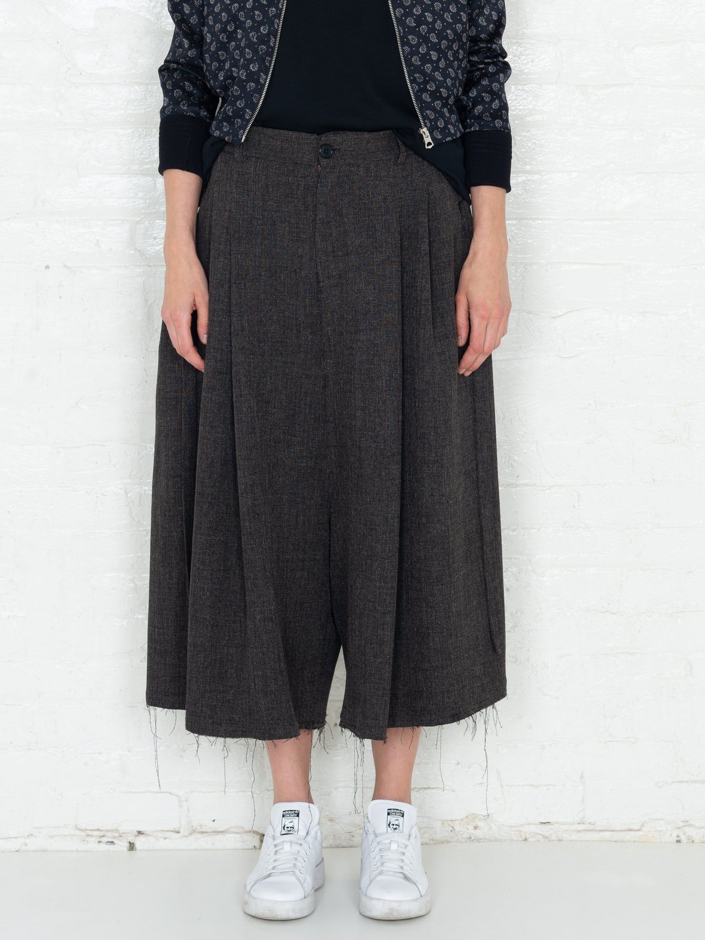 "The Skirt Pant" in Brown Linen