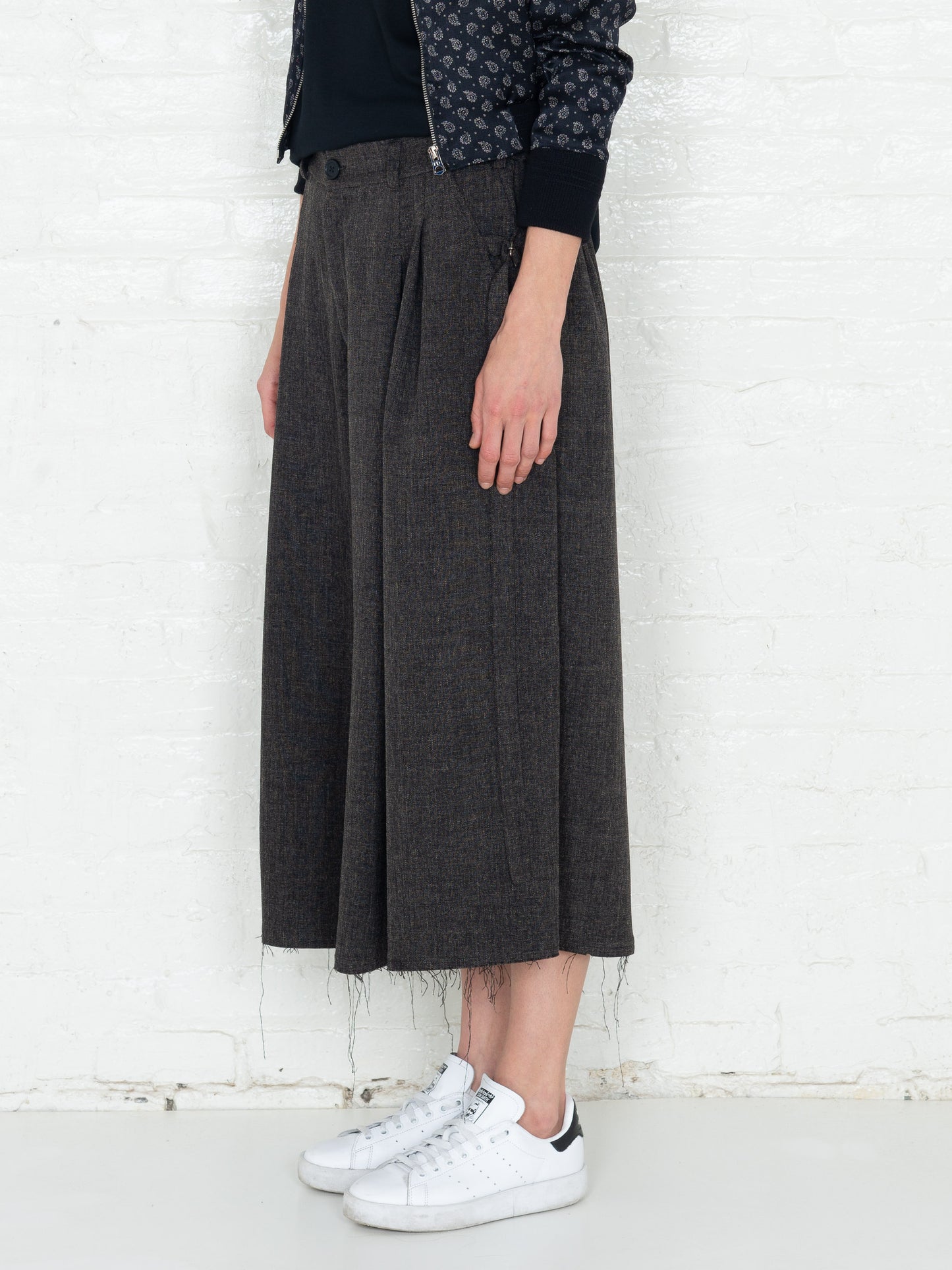 "The Skirt Pant" in Brown Linen