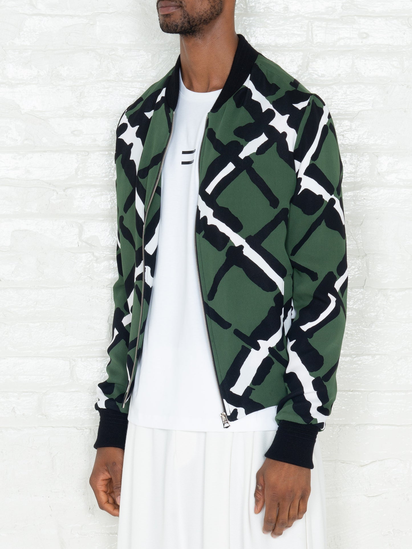 "The Classic Bomber" in Military Print