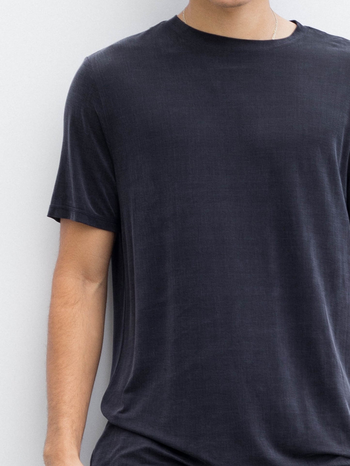 Long Blue  Cupro T-shirt