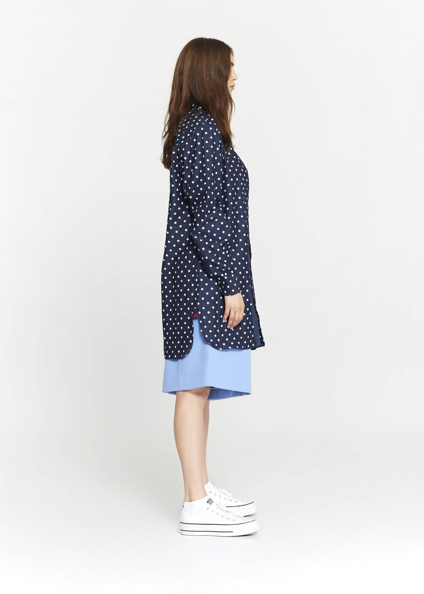 Denim Polkadot Tunic