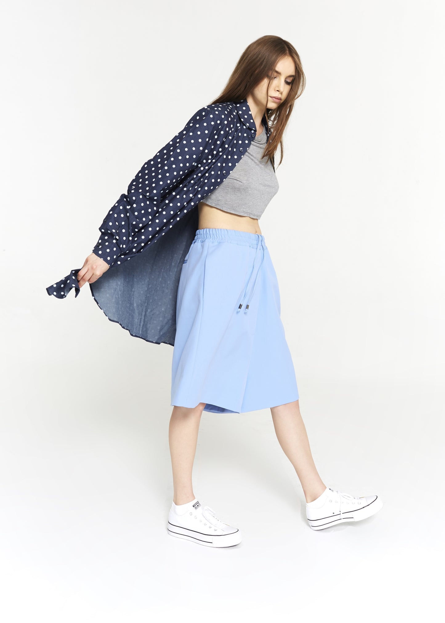 Denim Polkadot Tunic