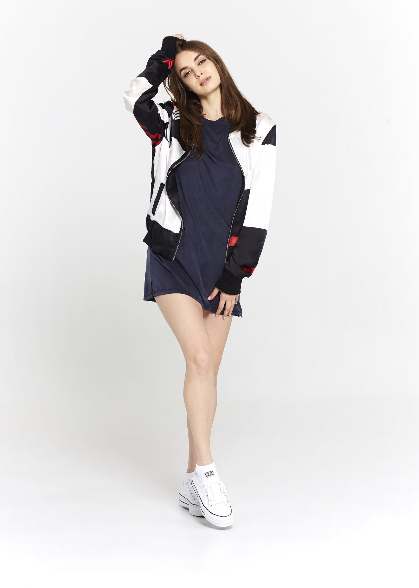 Long Blue Cupro T-shirt