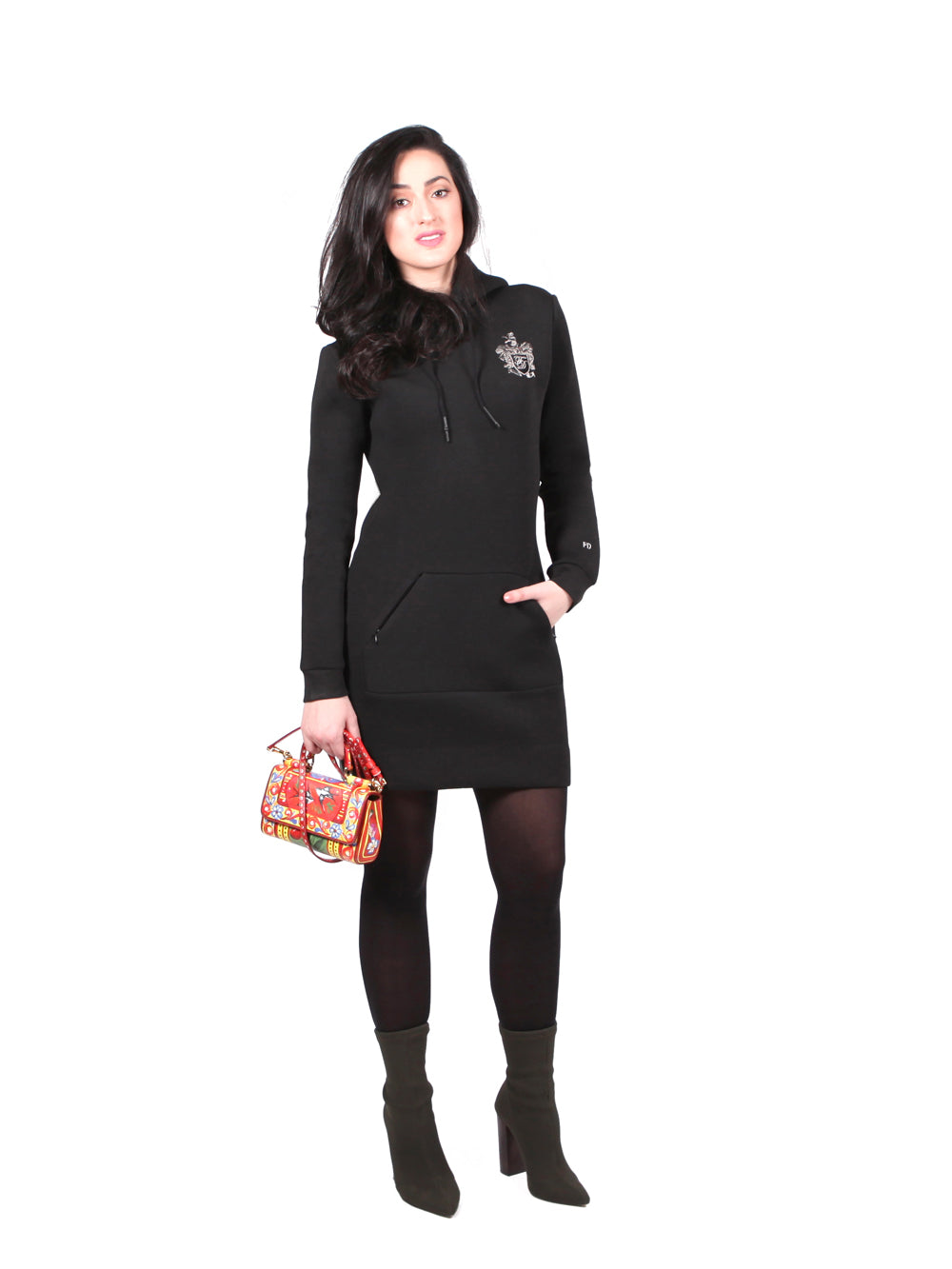 Black Tunic Hoodie