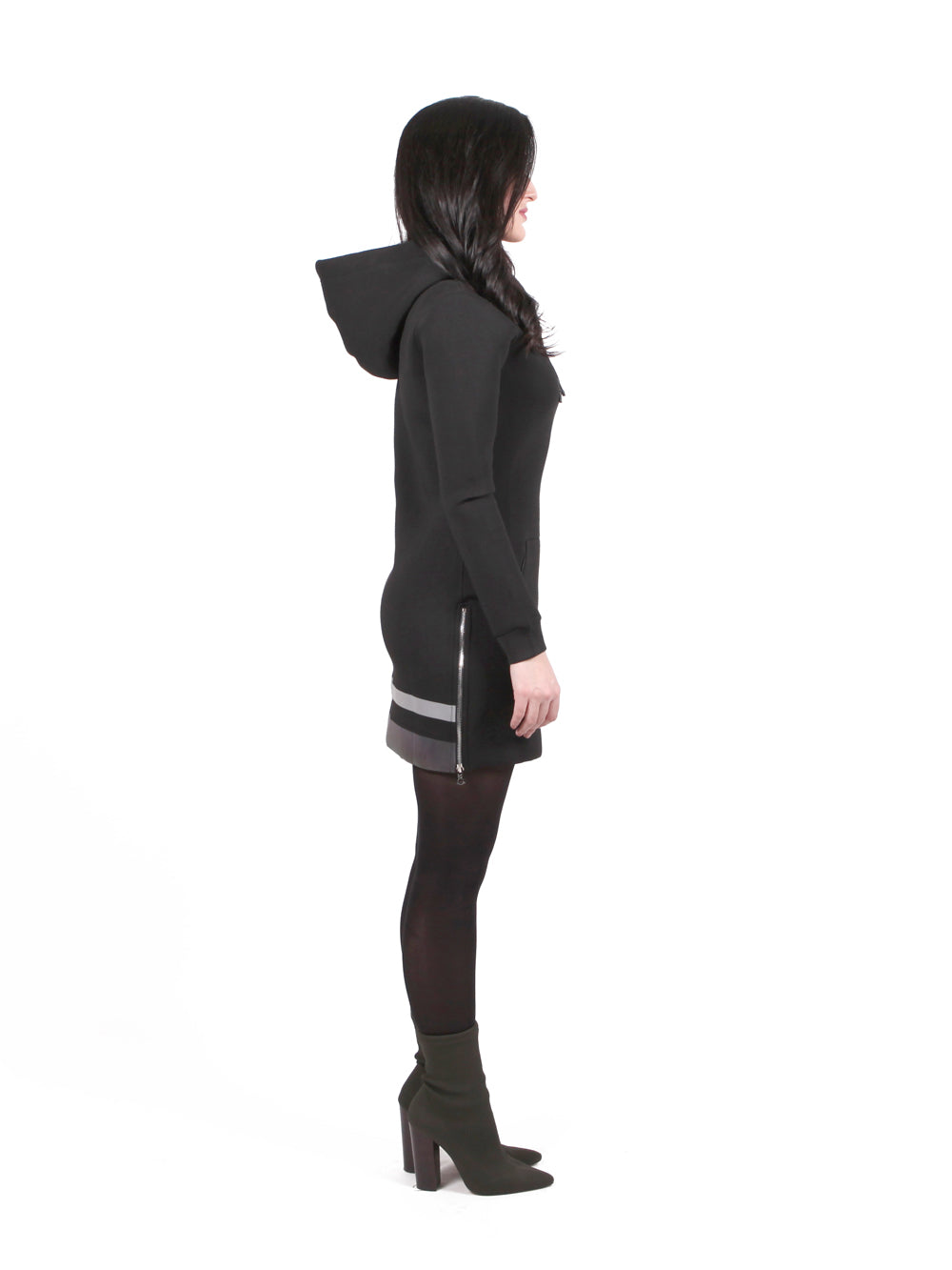Black Tunic Hoodie