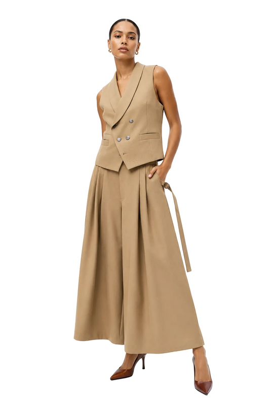 "The Skirt Pant" in Tan