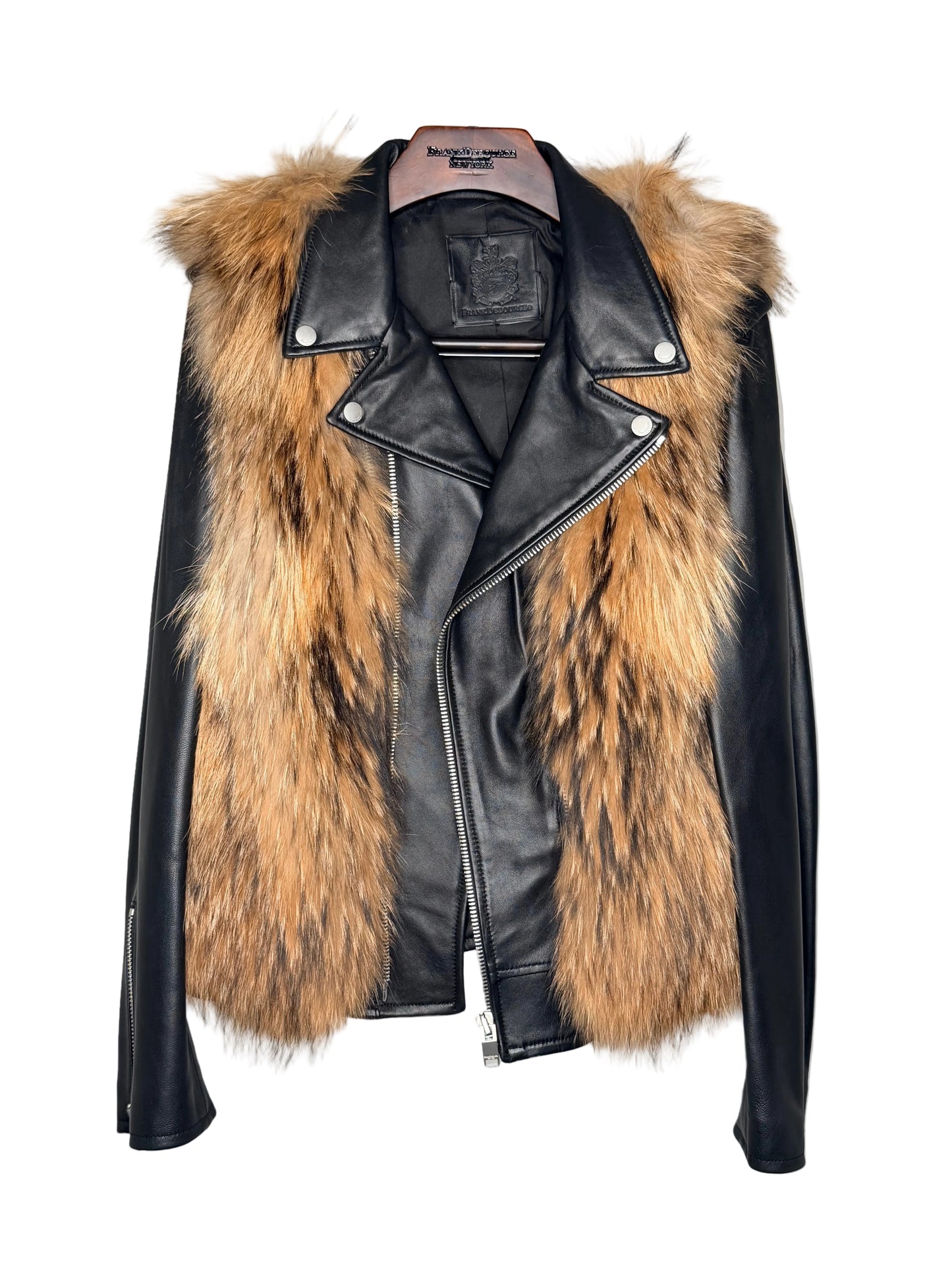 Detachable Fur Biker Jacket