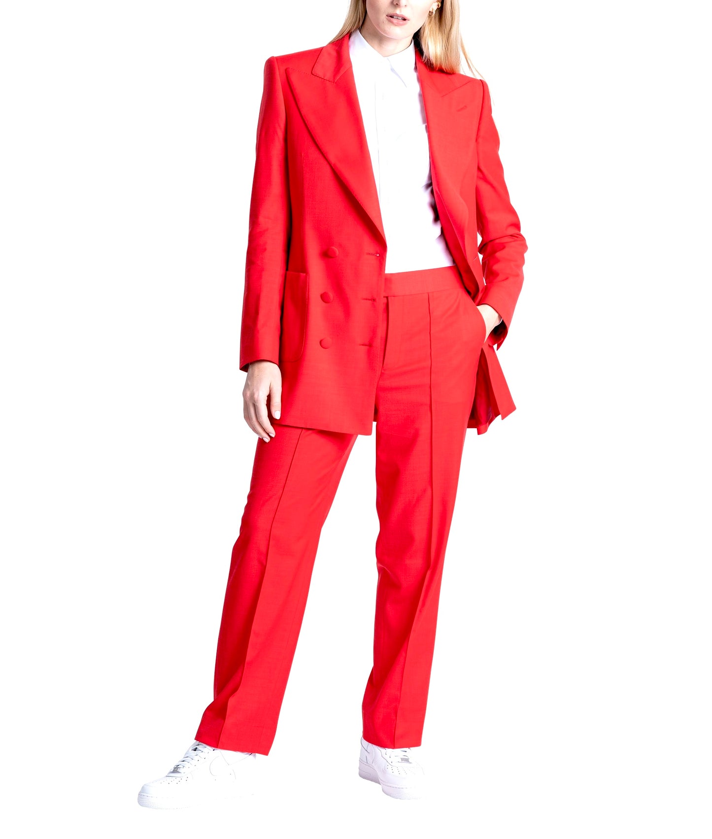 Alexander Ruby Red Double Breasted Suit