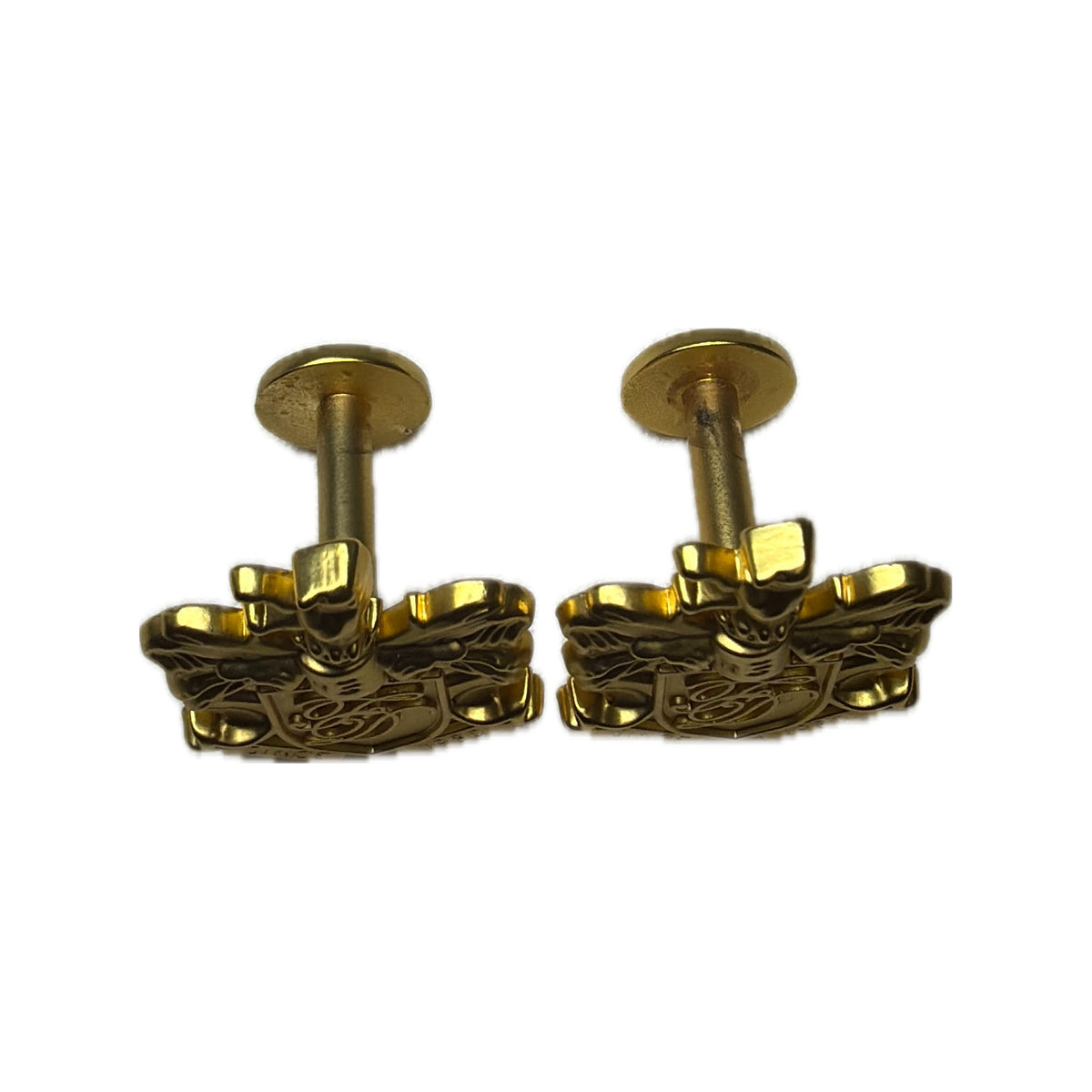 Crest Cufflinks — Gold Plated — interior