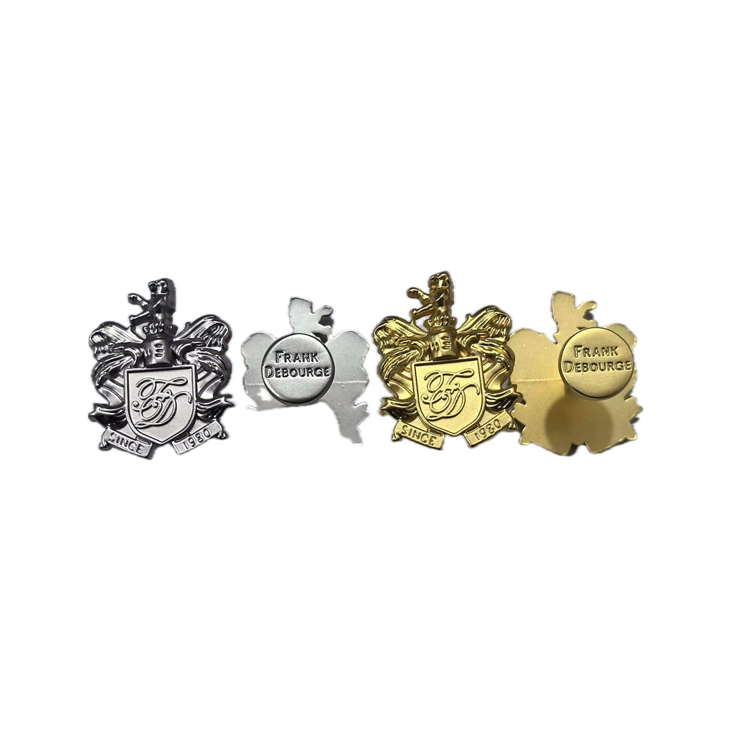 Crest Cufflinks — Gunmetal Silver — detalhe