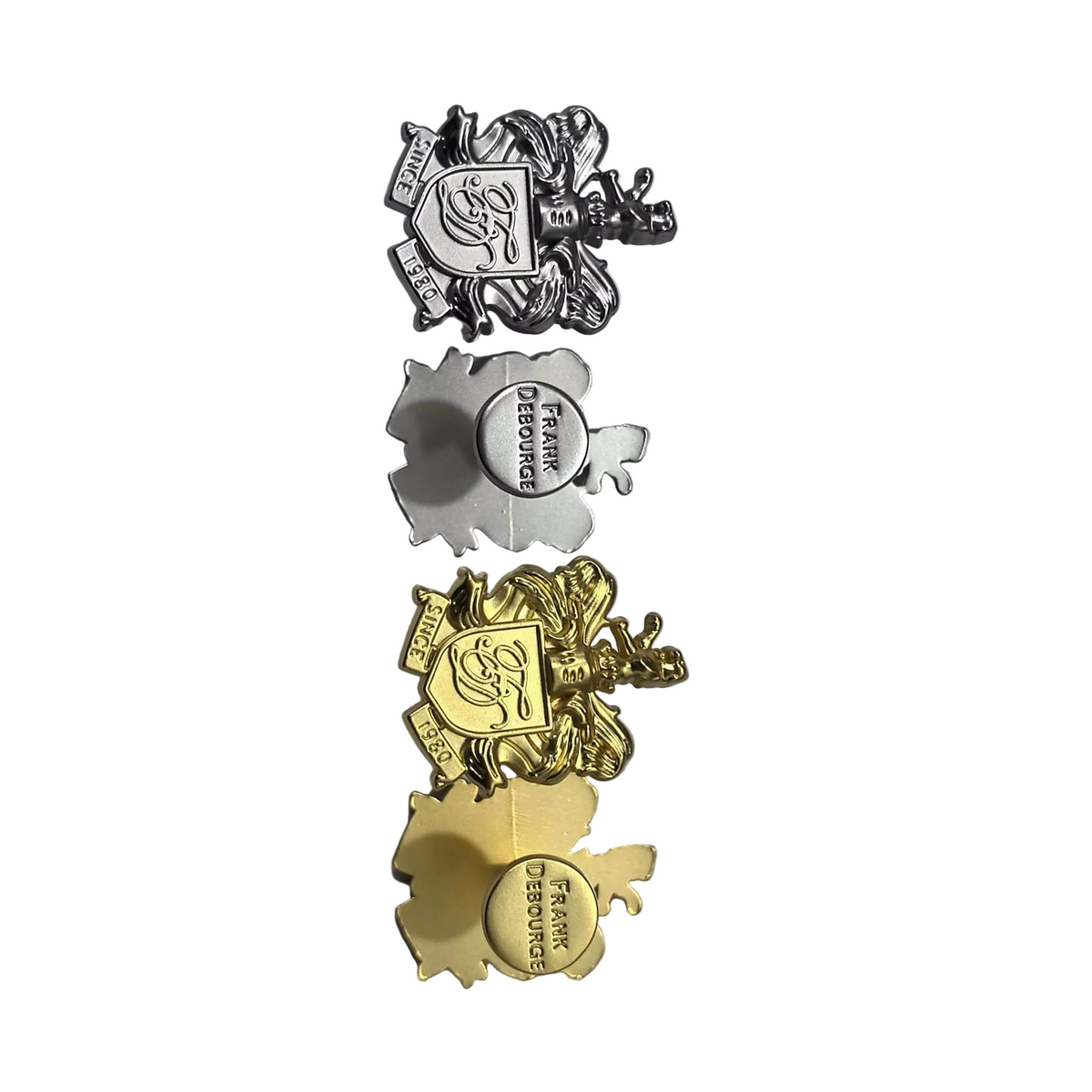 Crest Cufflinks — Gunmetal Silver — detalhe