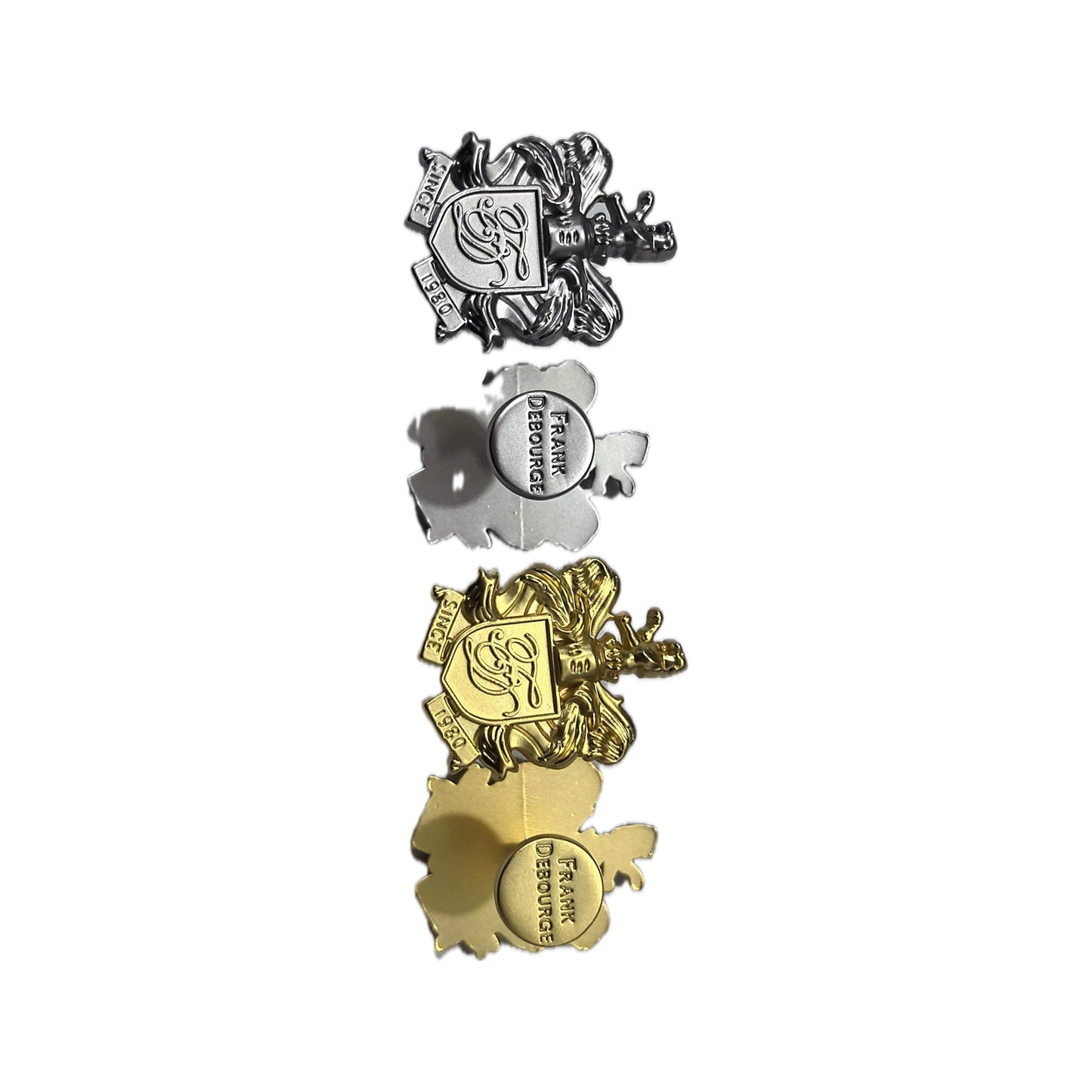 Crest Cufflinks — Gunmetal Silver — detalhe