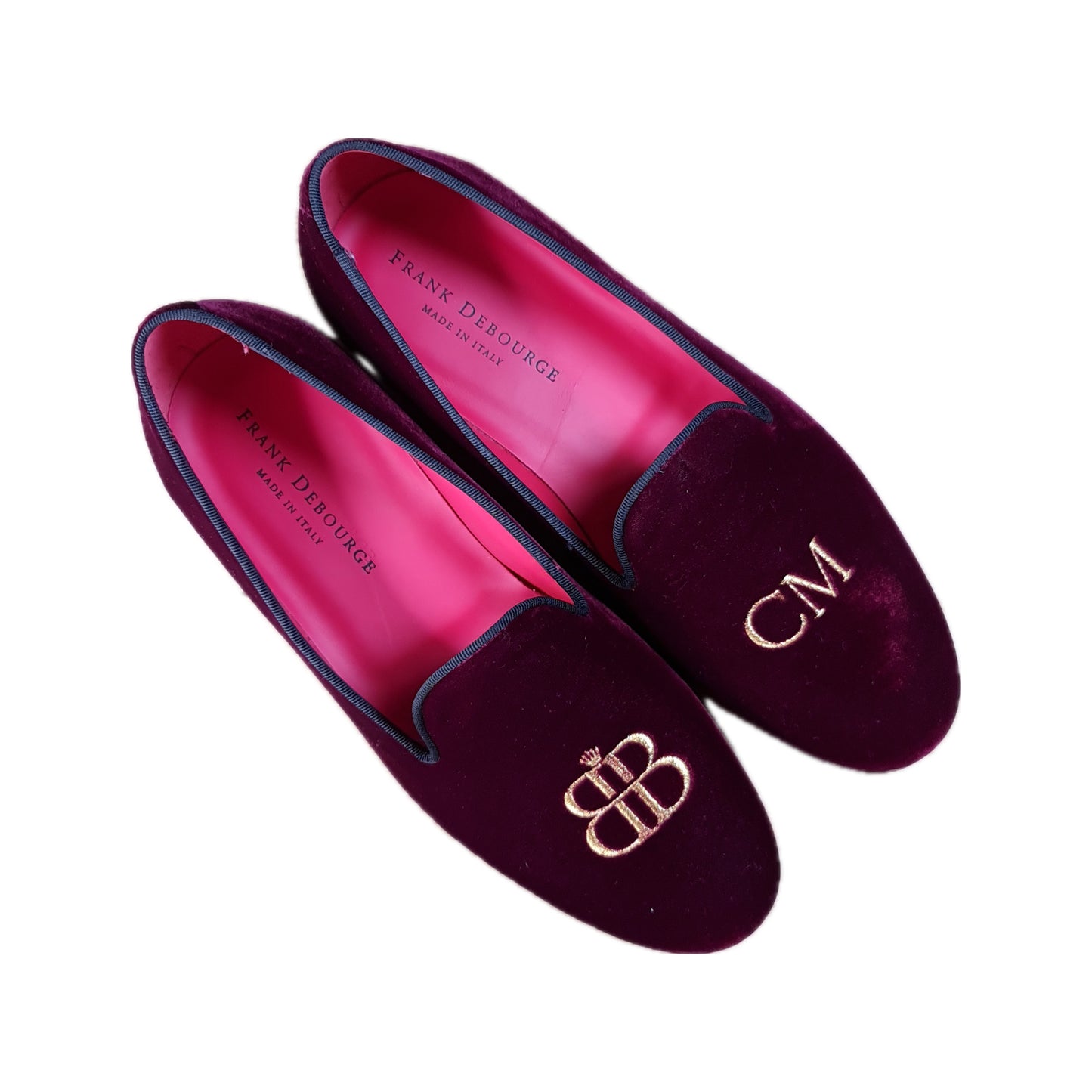Burgundy Velvet Slip-On Loafers — tres-quartos