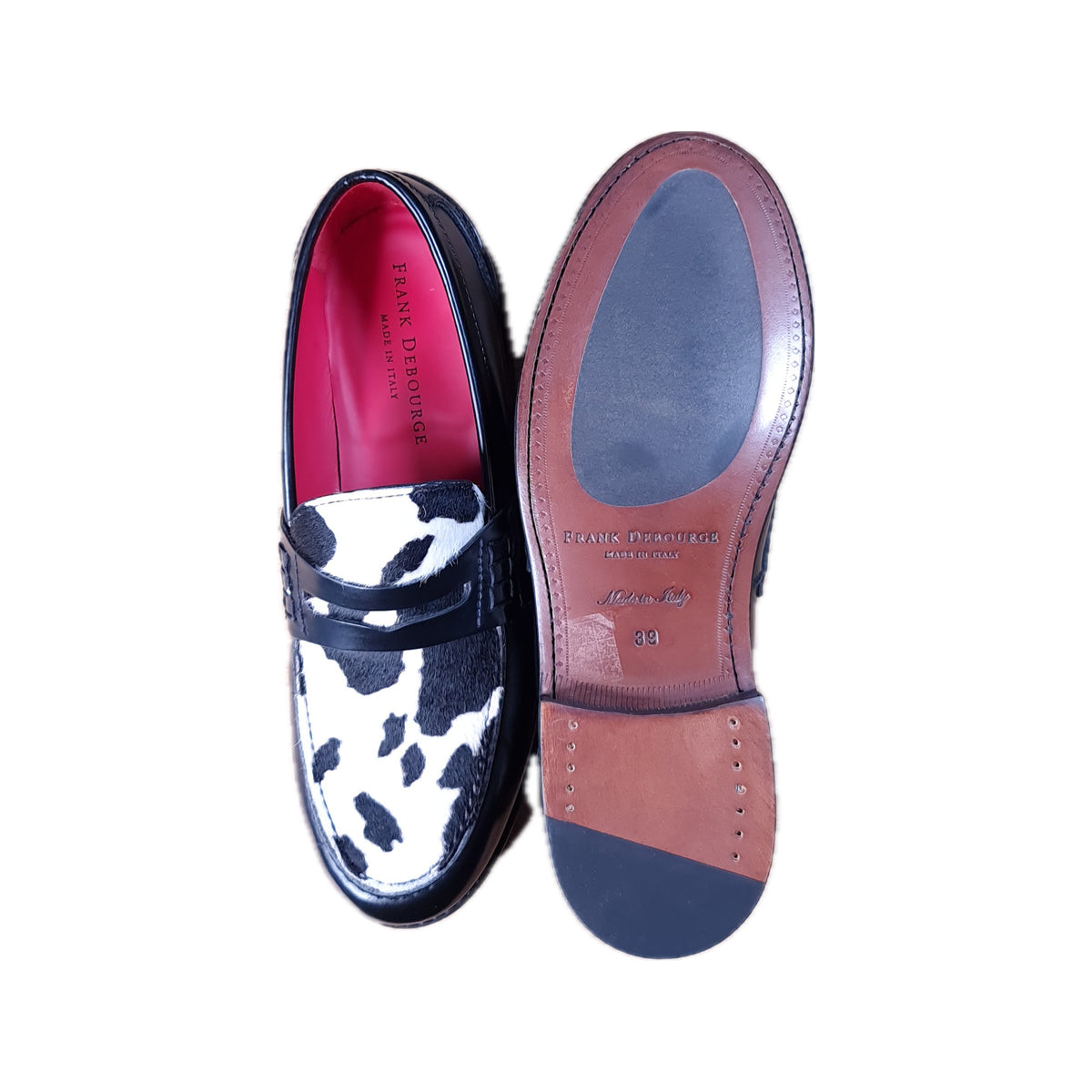 OCH Black Pony Loafers — interior