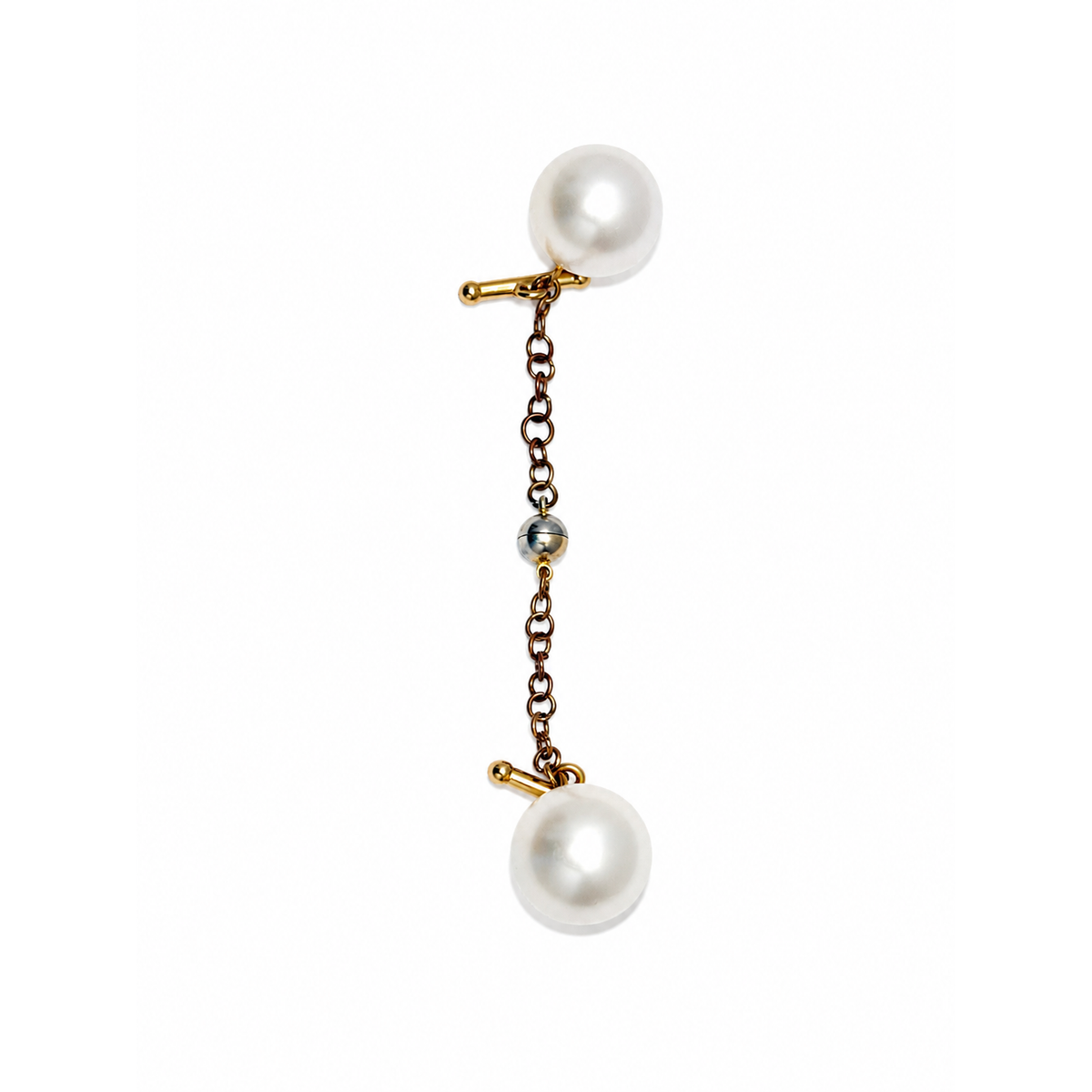 Heritage Button Chain — Pearl — frente