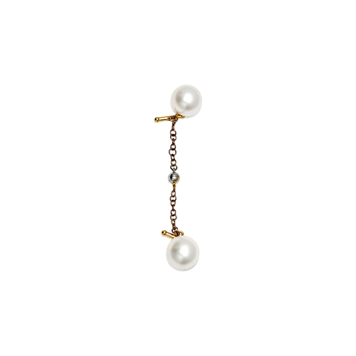 Heritage Button Chain — Pearl — frente
