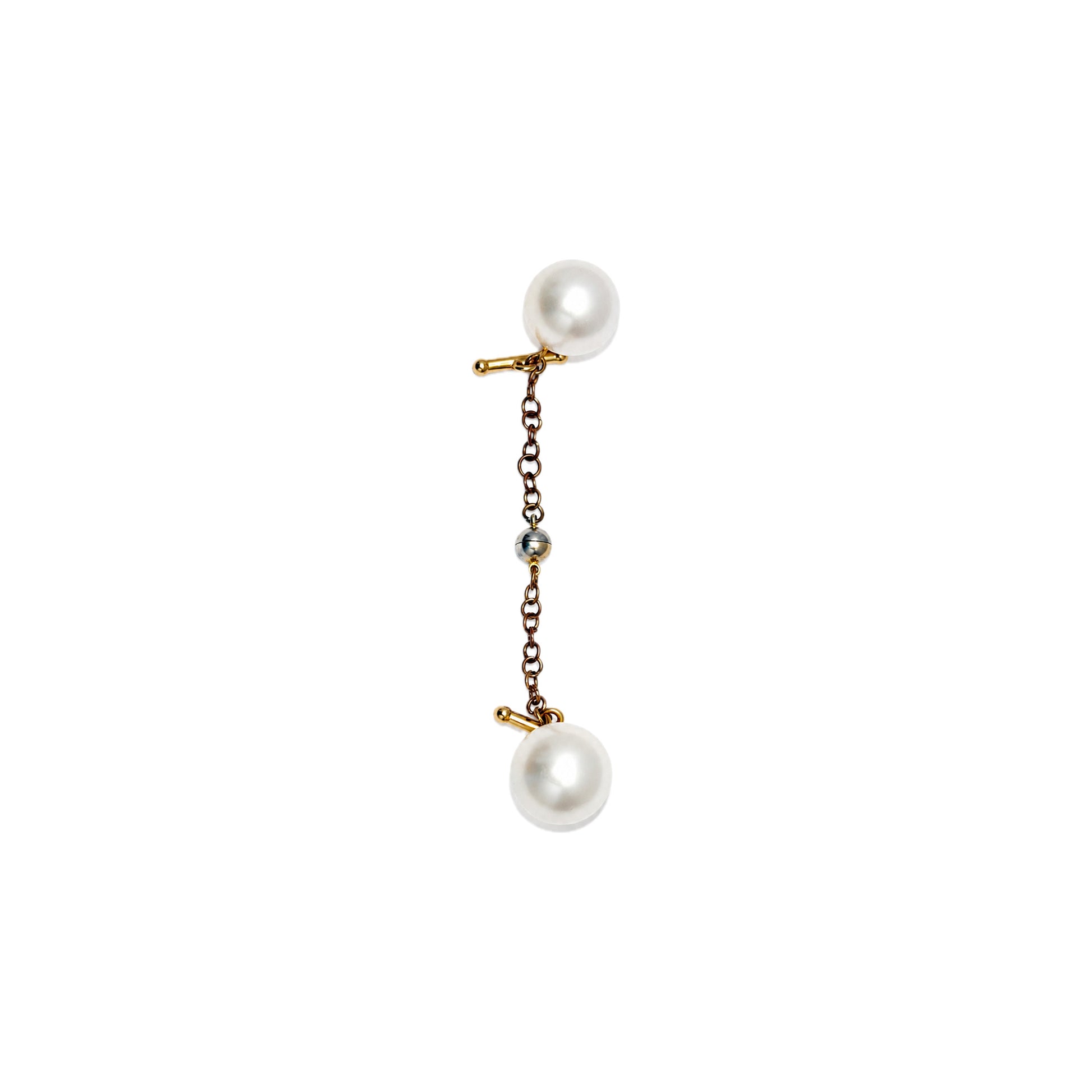 Heritage Button Chain — Pearl — frente