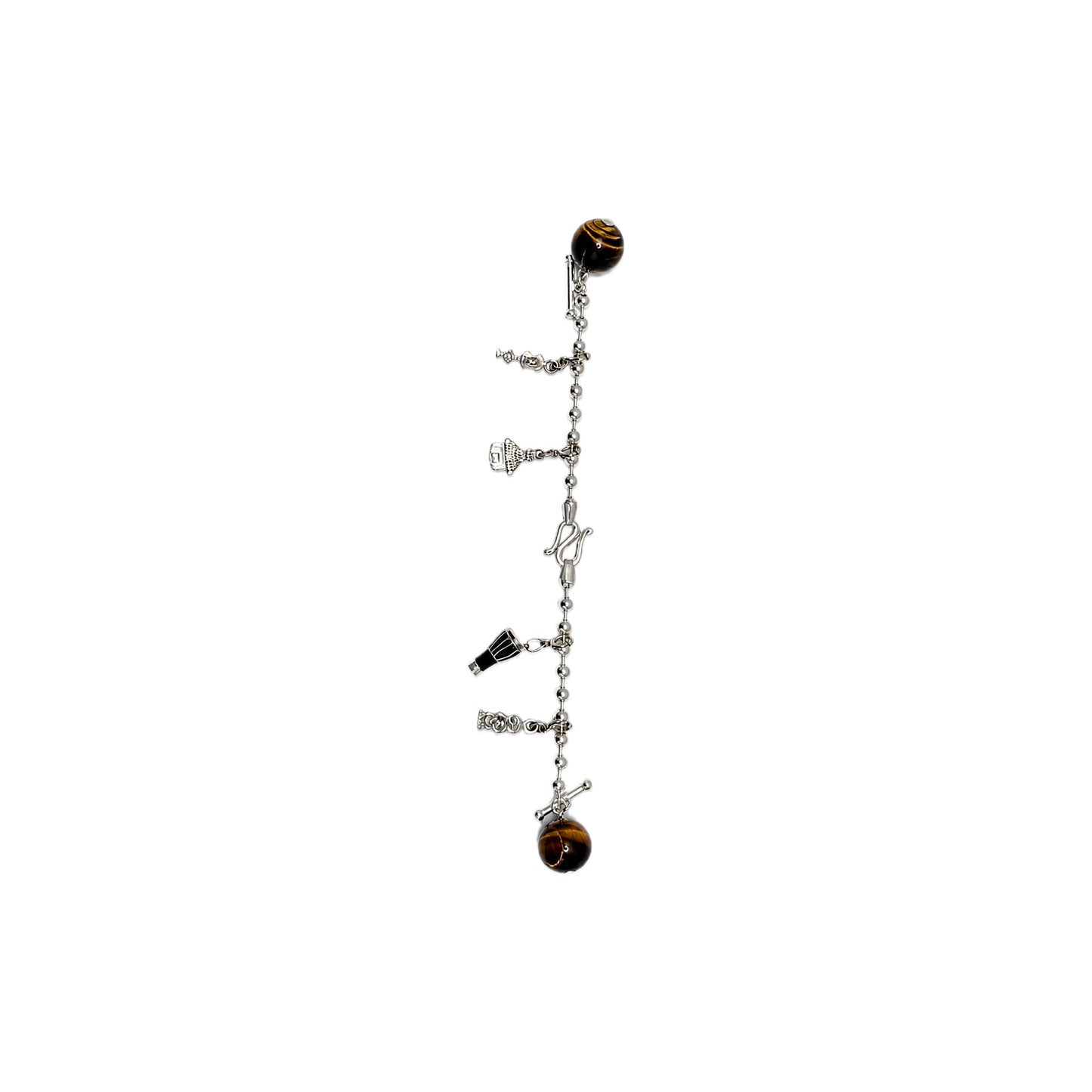 Heritage Button Chain — Tiger's Eye — frente
