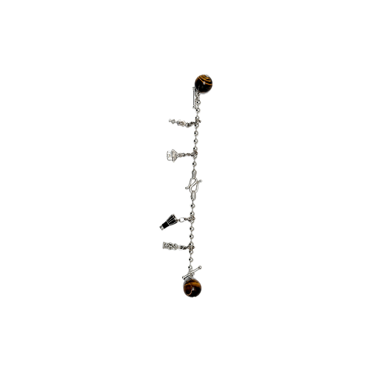 Heritage Button Chain — Tiger's Eye — frente