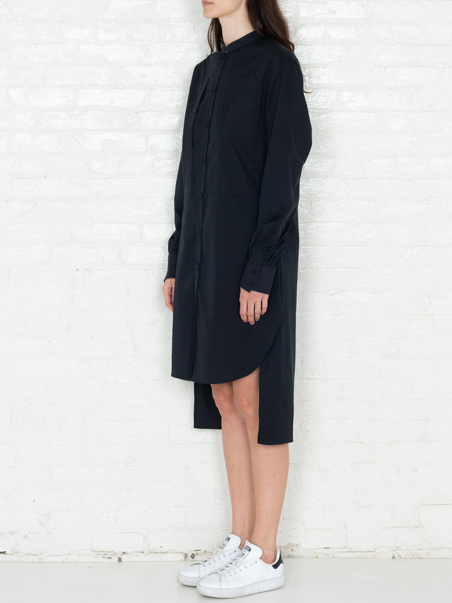 "The Essential" Long Tunic Shirt in Black