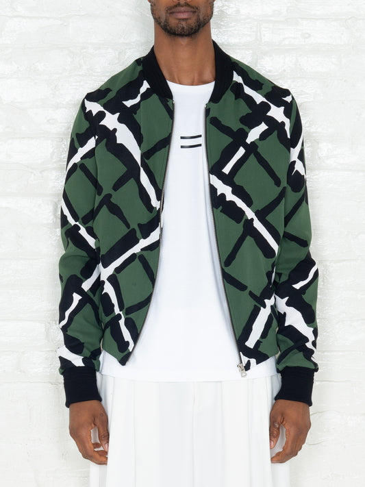 "The Classic Bomber" in Military Print