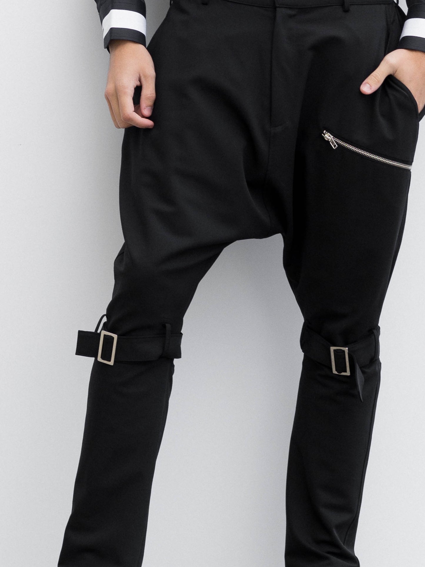 Black Pants With Buckles