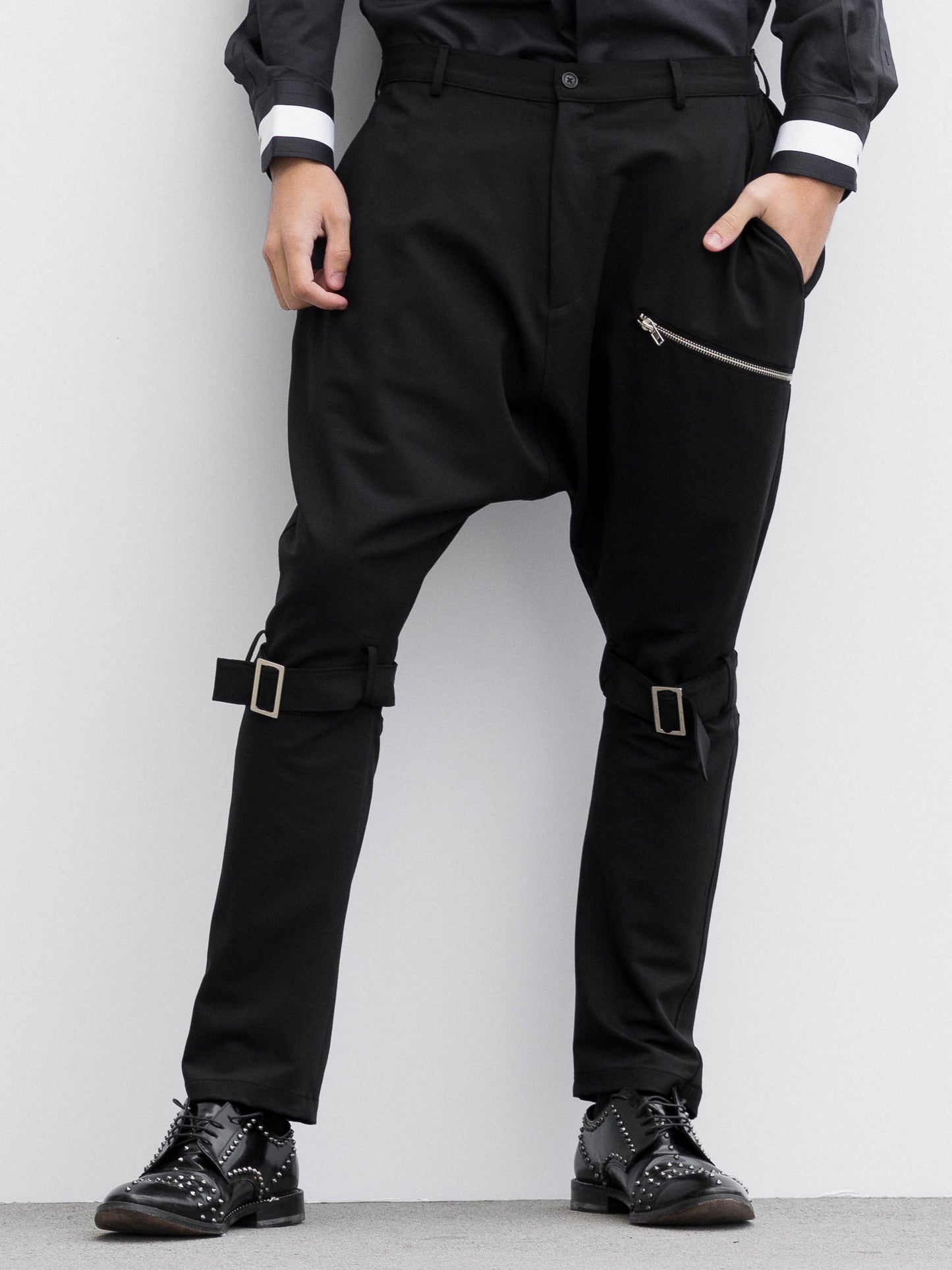 Black Pants With Buckles