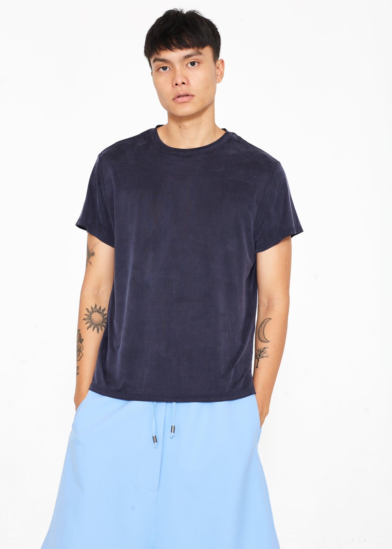 Blue Cupro T-shirt