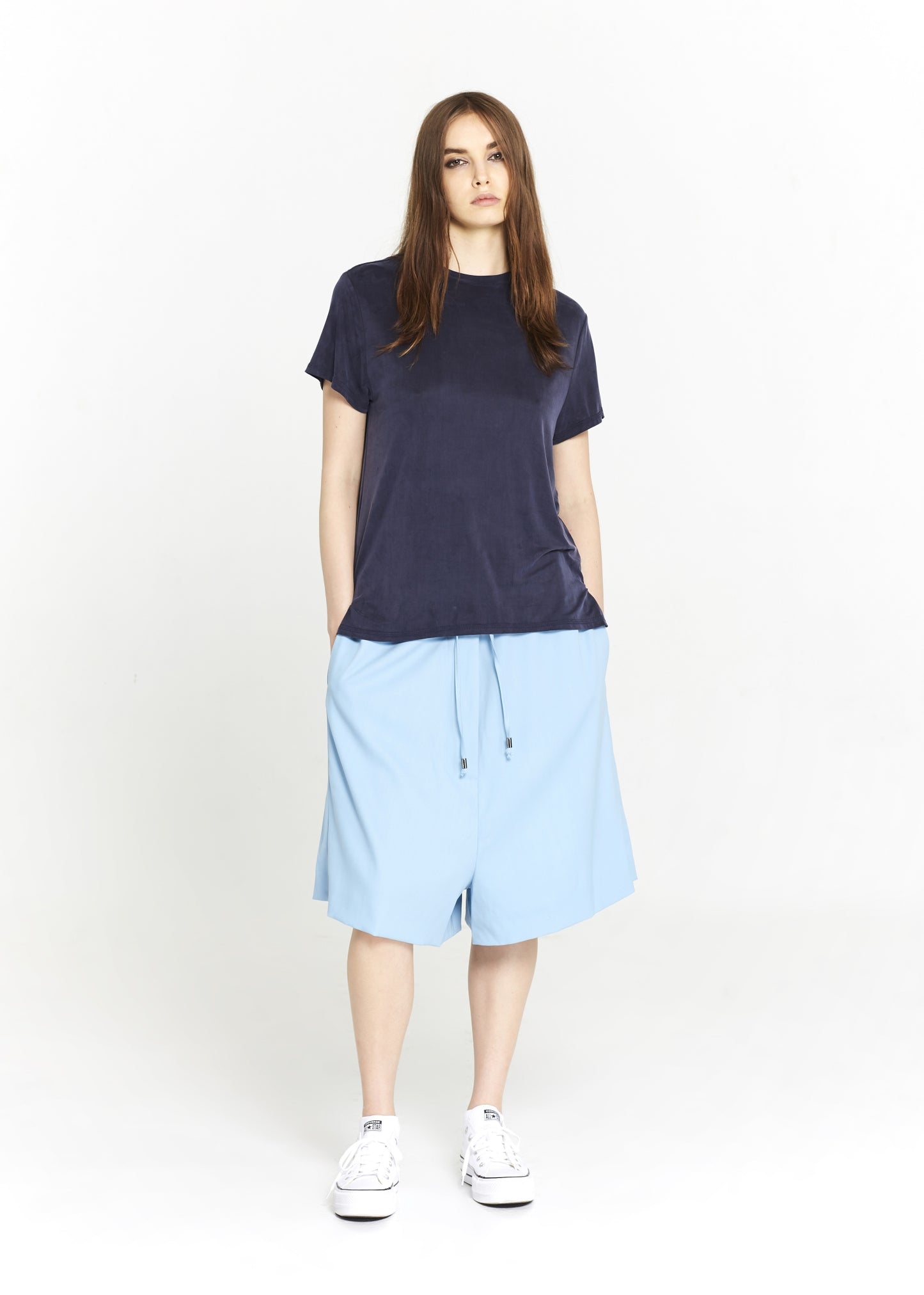 Regular Blue Cupro T-shirt