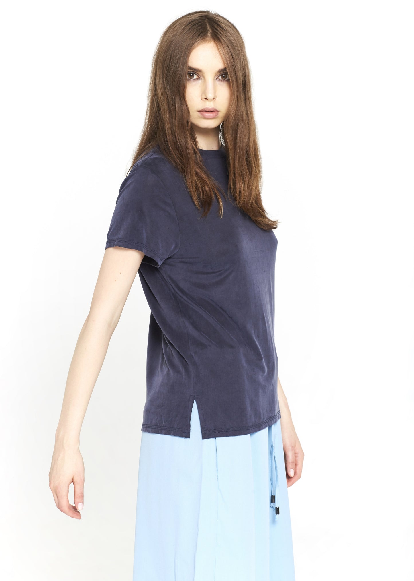 Regular Blue Cupro T-shirt