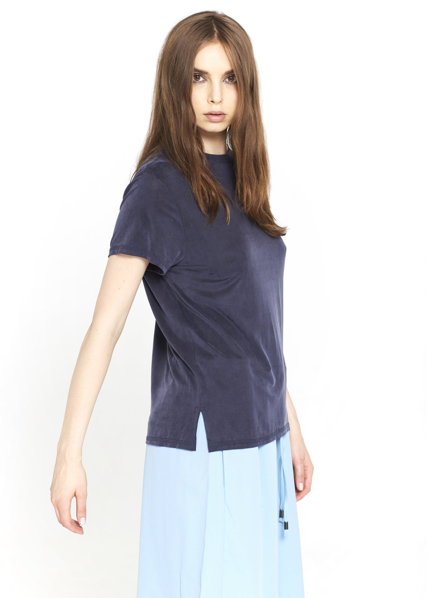 Blue Cupro T-shirt