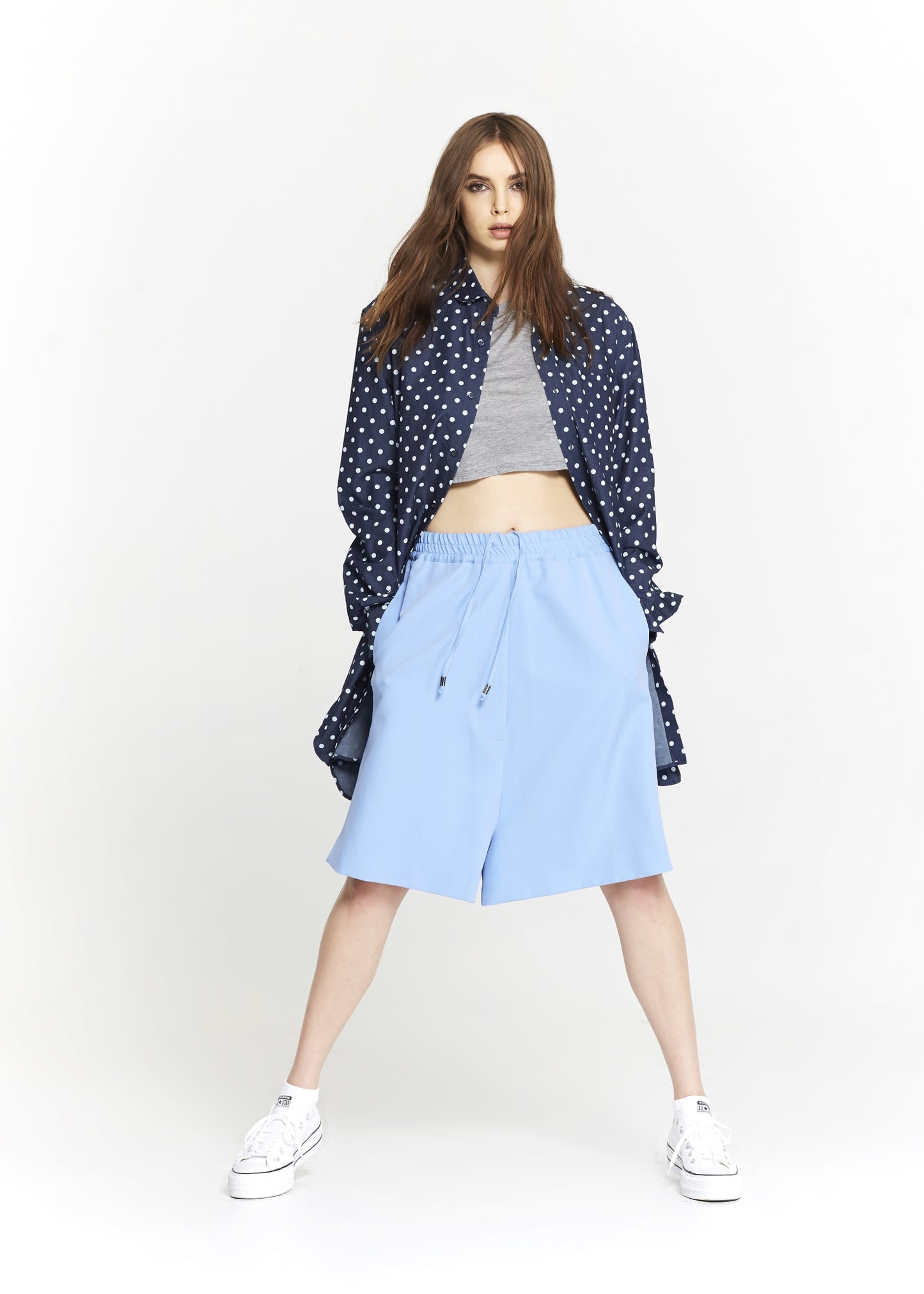 Denim Polkadot Tunic