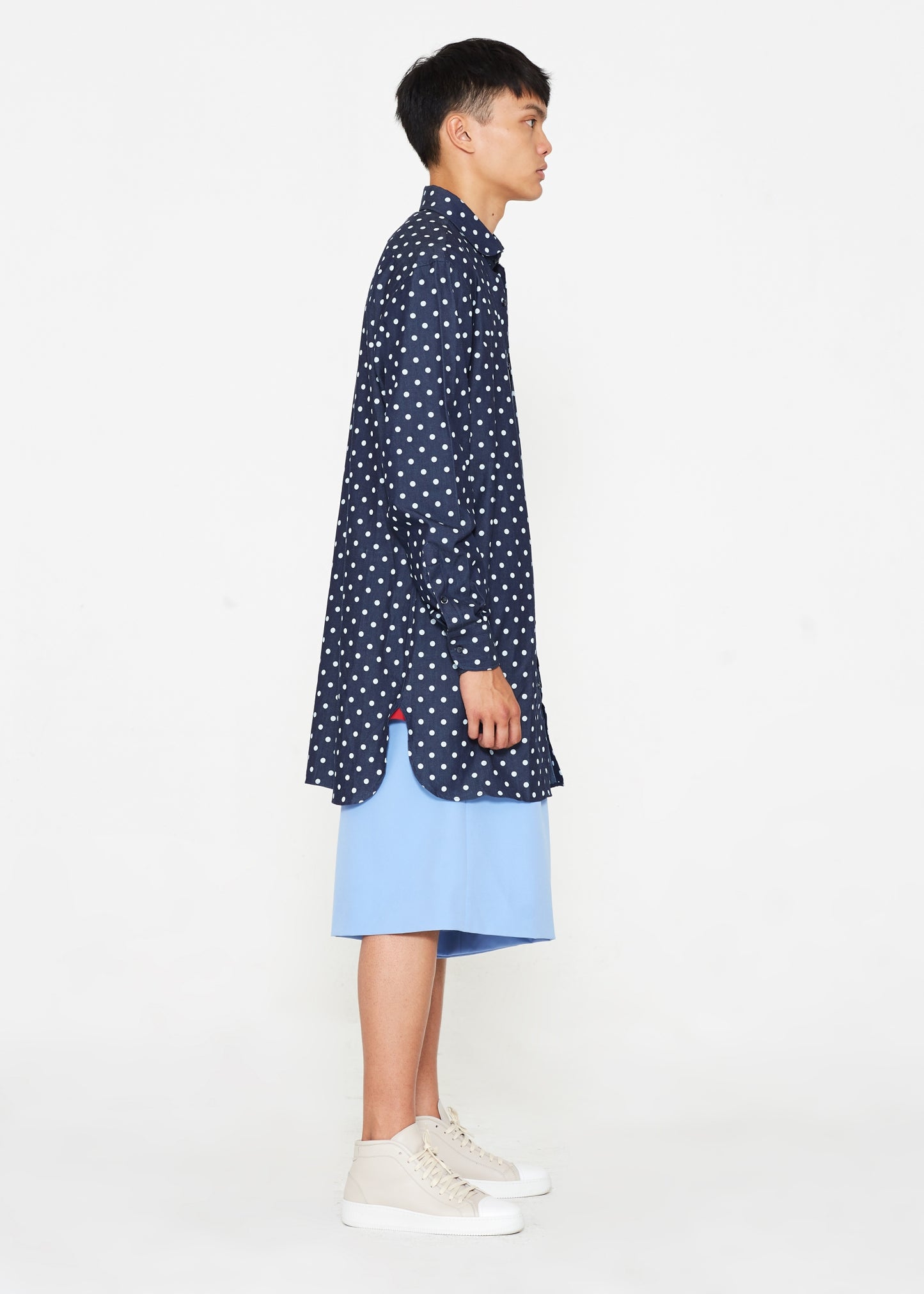 Denim Polkadot Tunic