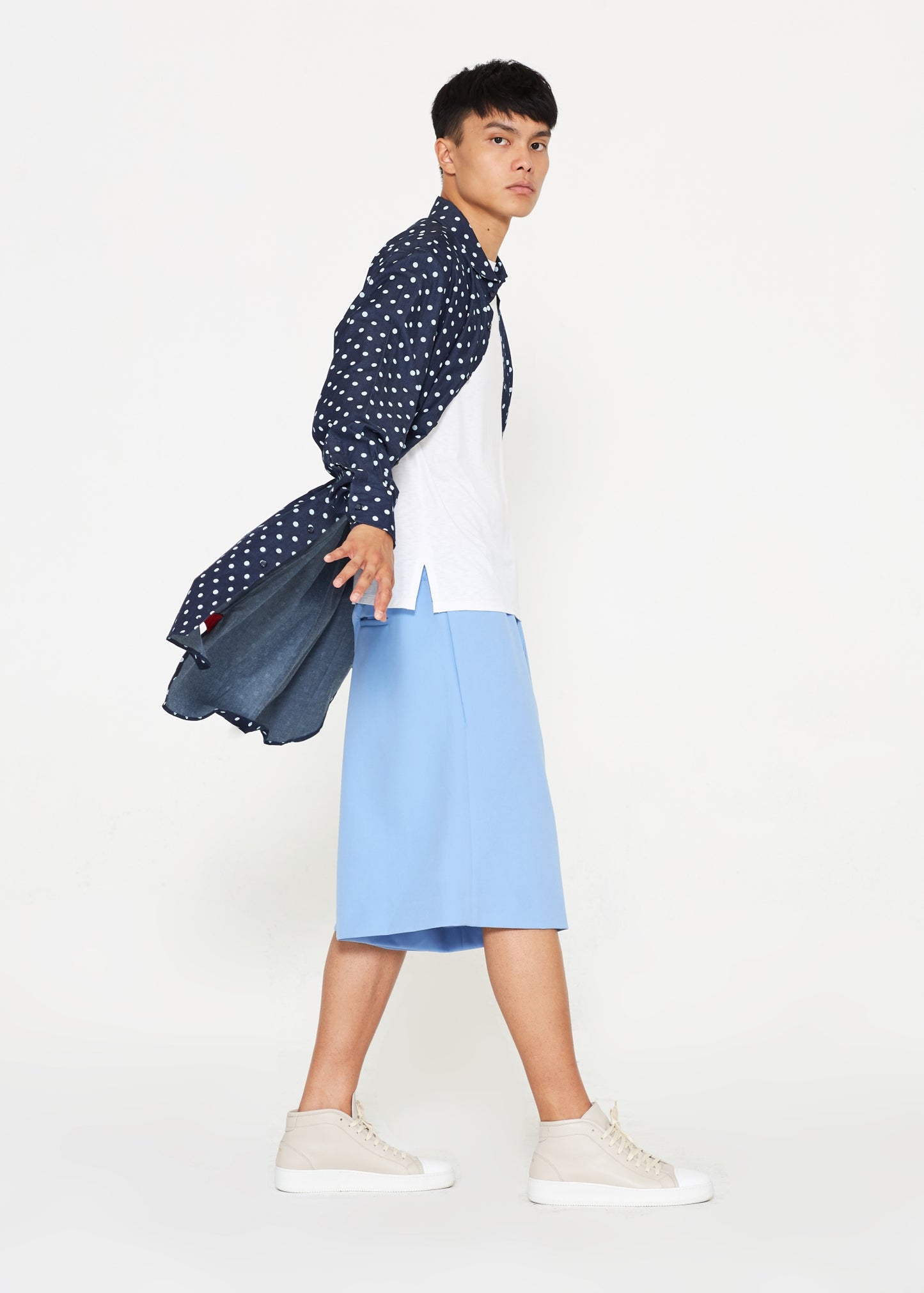 Denim Polkadot Tunic