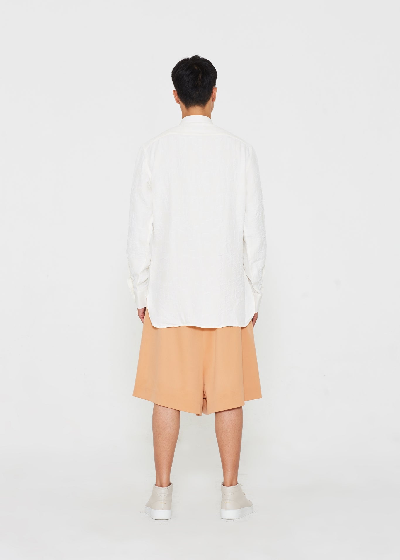 Off-White Cotton Crepe Tunic