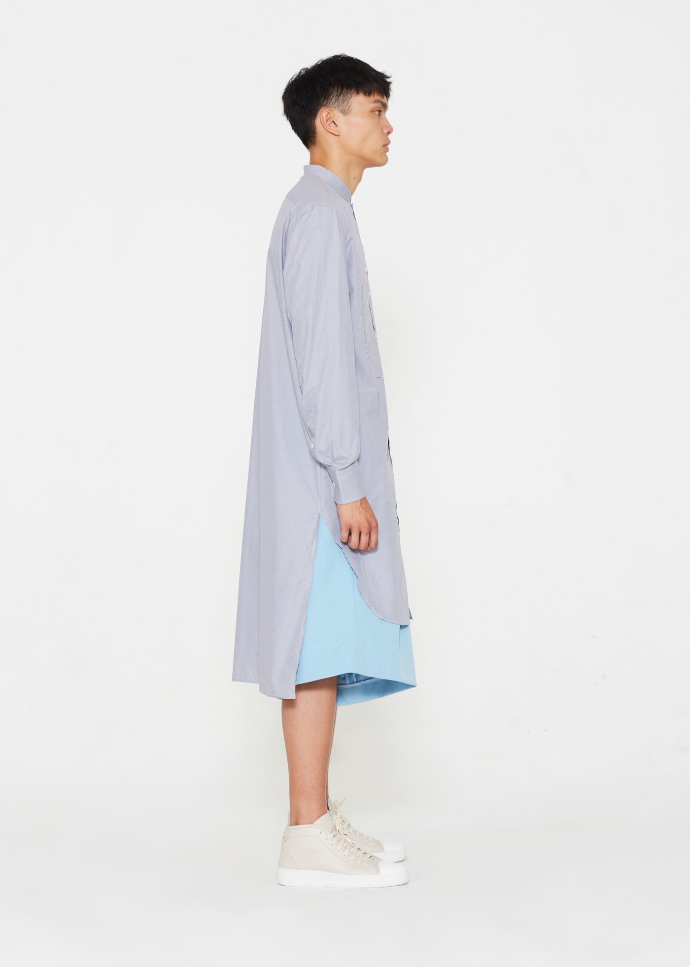 Grey Tunic With Chest Pockets
