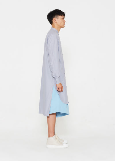 Grey Tunic With Chest Pockets