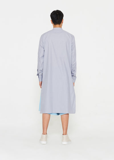 Grey Tunic With Chest Pockets