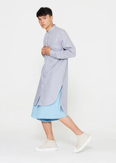 Grey Tunic With Chest Pockets