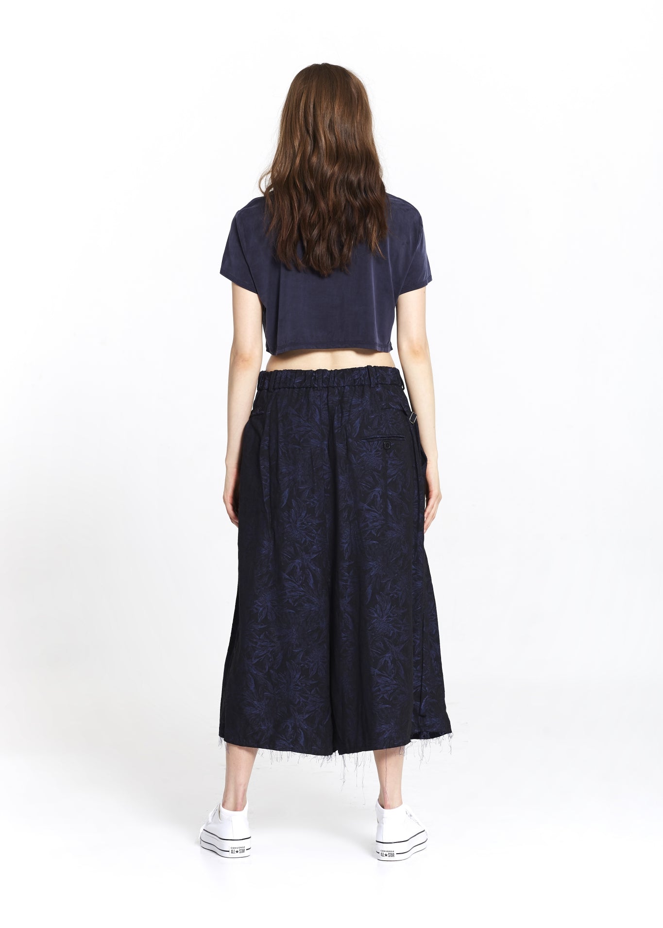 "The Skirt Pant" in Blue Floral
