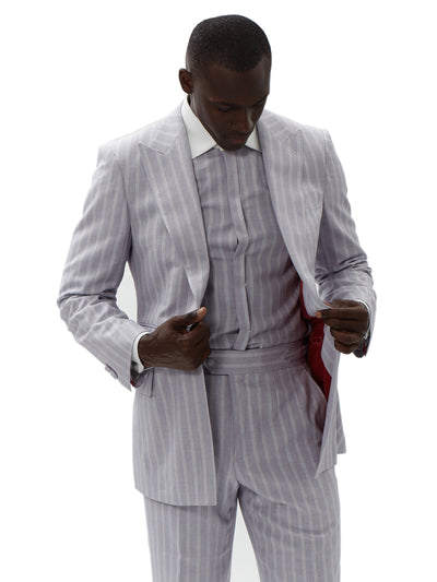 Benoît  Lilac Pinstripe Pant