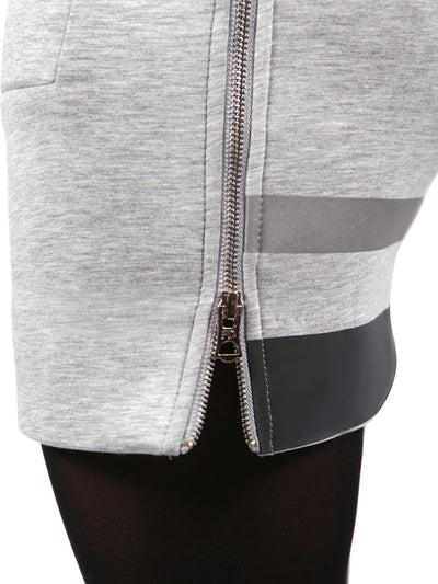 Gray Long  Hoodie