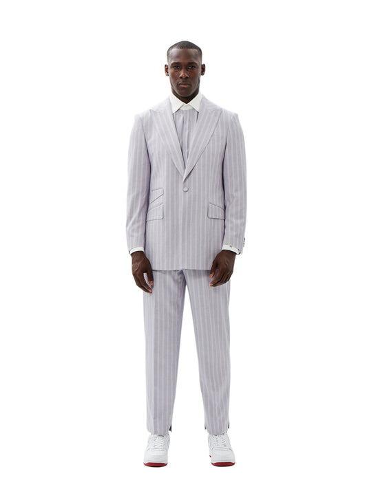 Benoît  Lilac Pinstripe Suit