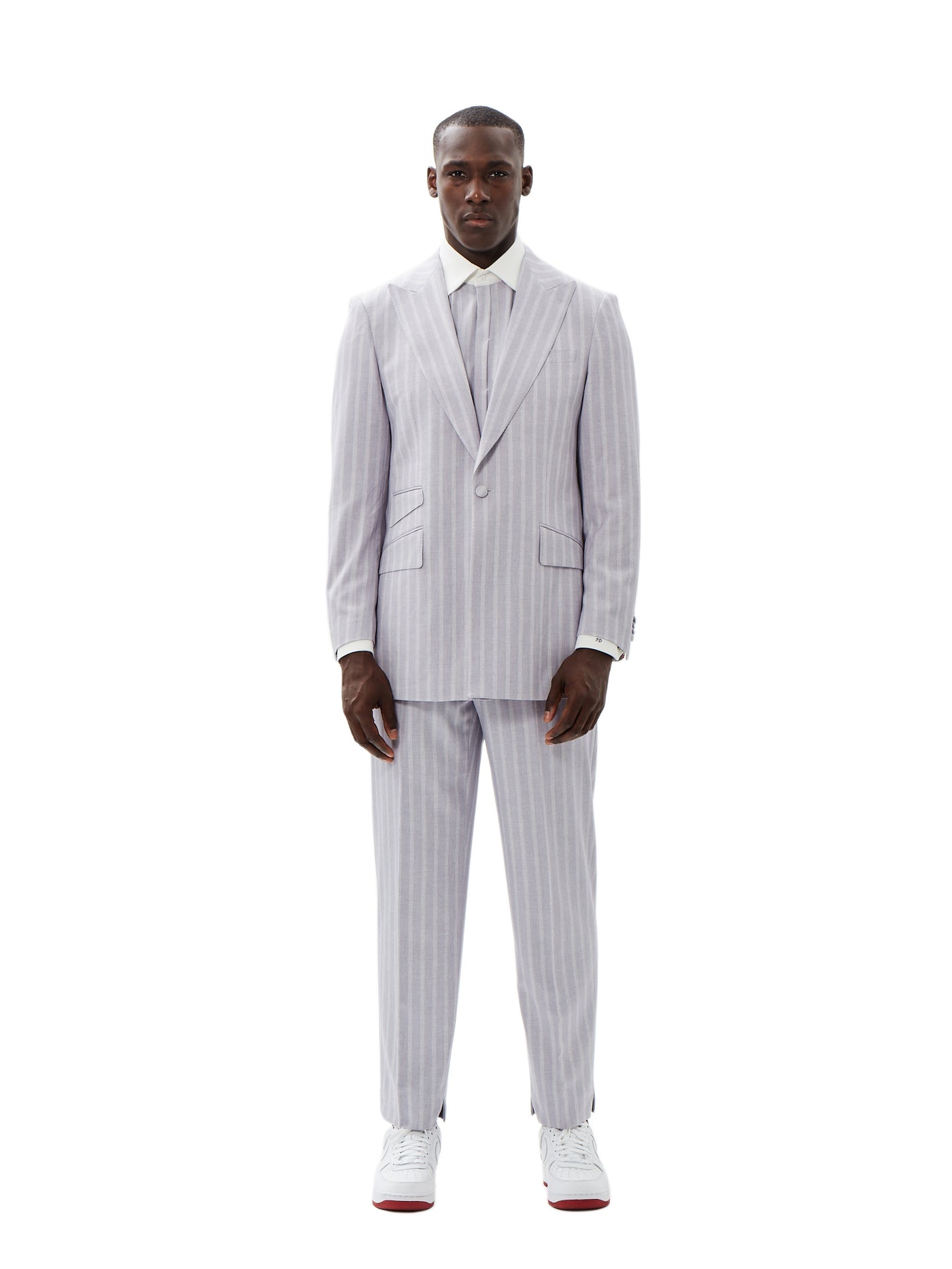 Benoît  Lilac Pinstripe Blazer