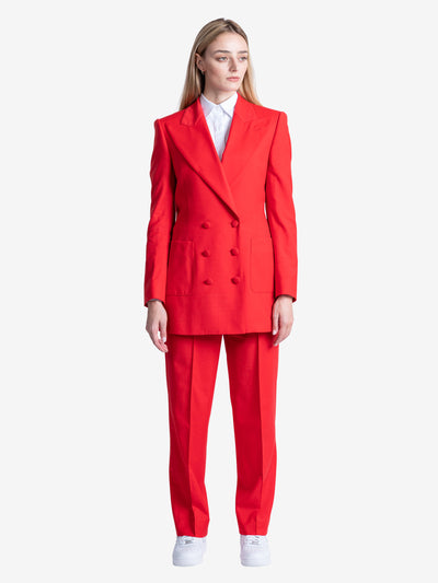 Alexander Ruby Red Double Breasted Blazer