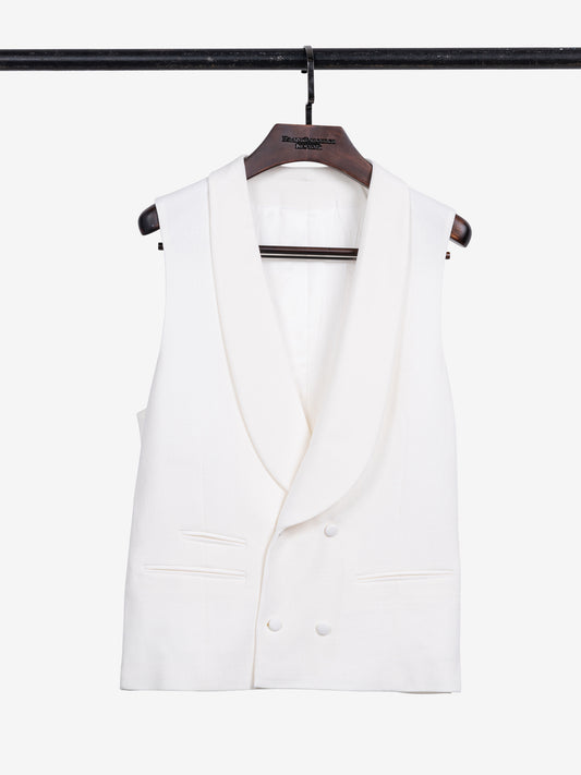 Molokai Poudre blanche Shawl Double breasted 4